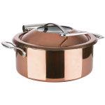 Copper Coloured Stainless Steel Chafing Dish Induction 305 x 175mm 4 Litre Copper Coloured Stainless Steel Chafing Dish Induction 305 x 175mm 4 Litre