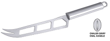 Cheese Knife Serrated Slotted Blade 18/0 - Oval Handle Cheese Knife Serrated Slotted Blade 18/0 - Oval Handle