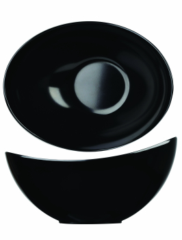 Churchill Moonstone Buffet Bowl Black Melamine    35.5cm/158oz Churchill Moonstone Buffet Bowl Black Melamine    35.5cm/158oz