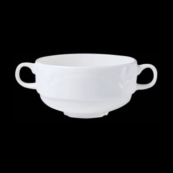 Steelite Bianco White Soup Handled Stacking 10oz Steelite Bianco White Soup Handled Stacking 10oz