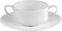 Connoisseur Handled Soup Cup 8oz   Bone China Connoisseur Handled Soup Cup 8oz   Bone China