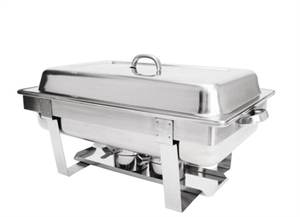Standard Chafing Dish with Food Pan 1/1, Lid and 2 fuel holders   550x350x300mmH Standard Chafing Dish with Food Pan 1/1, Lid and 2 fuel holders   550x350x300mmH