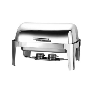 Rectangular Roll Top Chafer 1/1 GN Pan & 2 Fuel holder Rectangular Roll Top Chafer 1/1 GN Pan & 2 Fuel holder