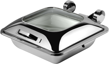 Induction Chafer Smart W  S/S Oblong,2/3GN,Glass Lid 41x44cm Induction Chafer Smart W  S/S Oblong,2/3GN,Glass Lid 41x44cm
