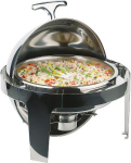 Elite Rolltop Chafing Dish Round Pan, 1 Fuel Holder Elite Rolltop Chafing Dish Round Pan, 1 Fuel Holder