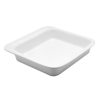 Porcelain Insert for Square Induction Chafer 38x38x7h Porcelain Insert for Square Induction Chafer 38x38x7h