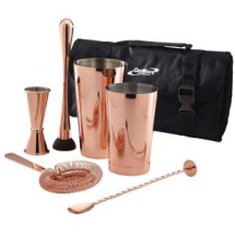 Genware Copper Cocktail Bar Kit 7 Essential Cocktail Tools Genware Copper Cocktail Bar Kit 7 Essential Cocktail Tools