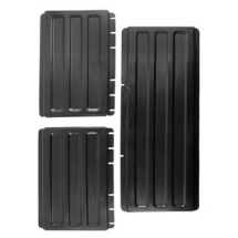 Cambro Utility Cart Panel Kit two sides & Back,  Black Cambro Utility Cart Panel Kit two sides & Back,  Black