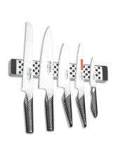 Global 5pce Knife Set With Magnetic Rack Global 5pce Knife Set With Magnetic Rack