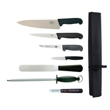 Victorinox 7 Piece Knife Set Black Fibrox Handles In Wallet Victorinox 7 Piece Knife Set Black Fibrox Handles In Wallet