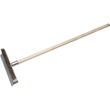 Pizza Oven Brush Brass in Wooden 10Inch Wide Head  40Inch Long Wooden Handle Pizza Oven Brush Brass in Wooden 10Inch Wide Head  40Inch Long Wooden Handle