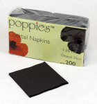 Napkin Black Cocktail 24 x 24cm Case 4000 (20x200) Napkin Black Cocktail 24 x 24cm Case 4000 (20x200)