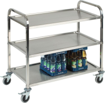 3 Tier Serving Trolley St/St 960x500x940mmH 3 Tier Serving Trolley St/St 960x500x940mmH