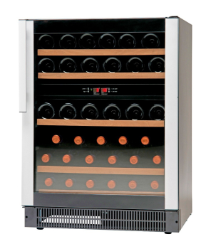 Vestfrost Dual Zone Wine Fridge W45 Black 44 Bottles 595x573x820mmH Vestfrost Dual Zone Wine Fridge W45 Black 44 Bottles 595x573x820mmH